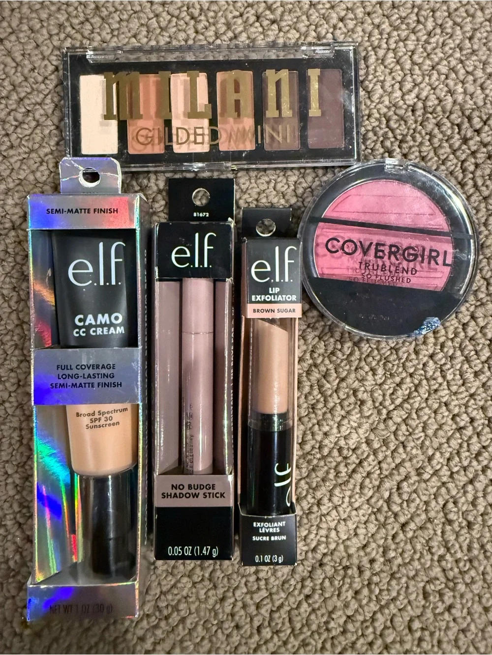 ELF Neutral & Pink Makeup Set with Milani Neutral Palette